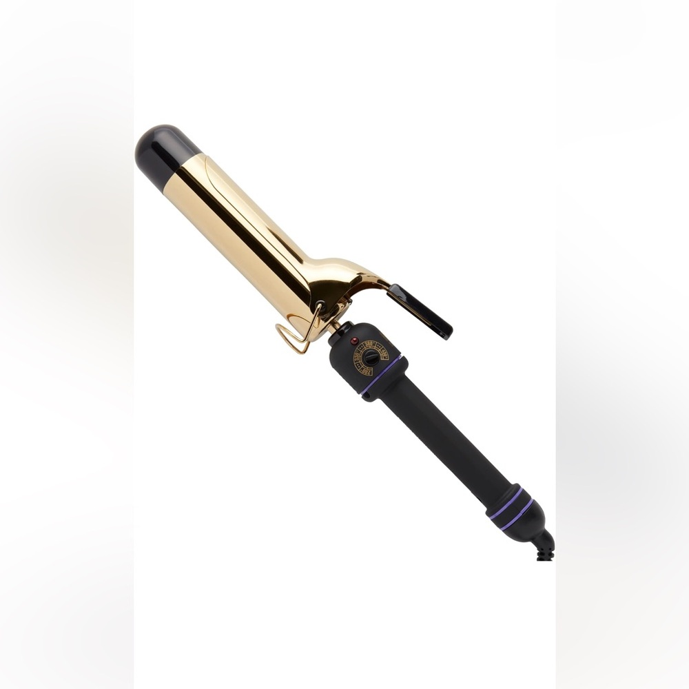 HOT TOOLS 24K Gold Professional 2” Extended Barrel Curling Iron with Clamp